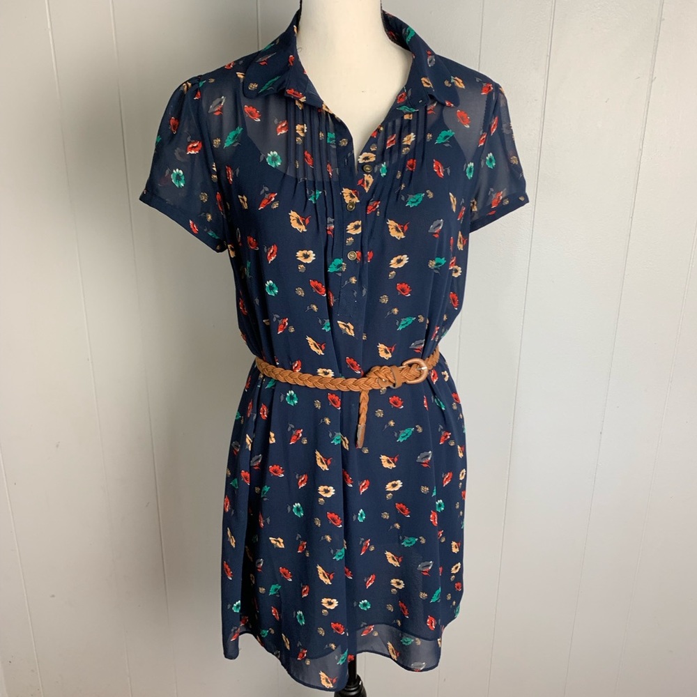 I Love H81 Floral Print Dress-M